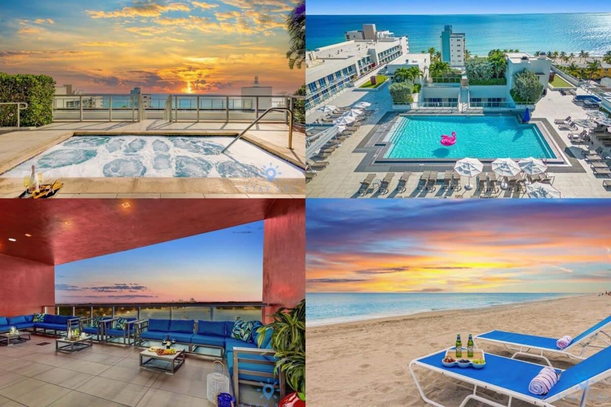 Tropical Oasis - Rooftop Pool- Near Beach - Gym Hollywood Eksteriør bilde