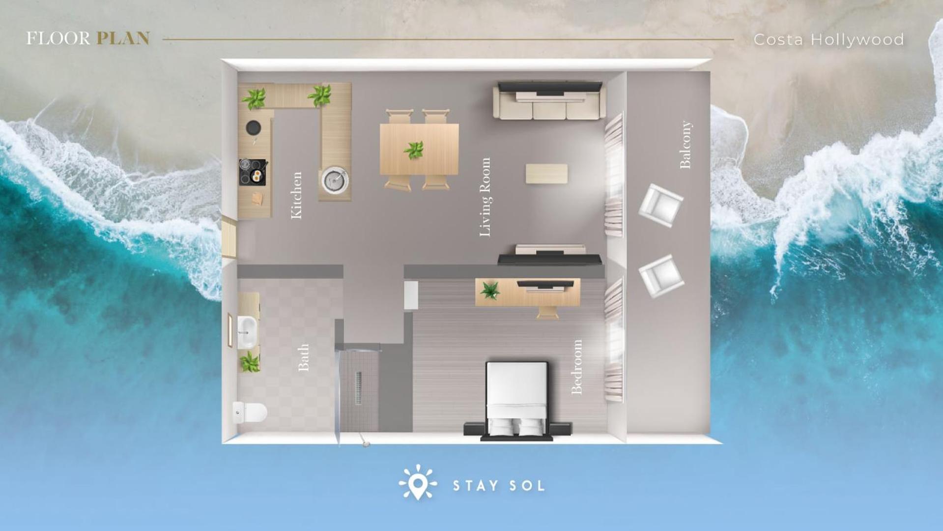 Tropical Oasis - Rooftop Pool- Near Beach - Gym Hollywood Eksteriør bilde